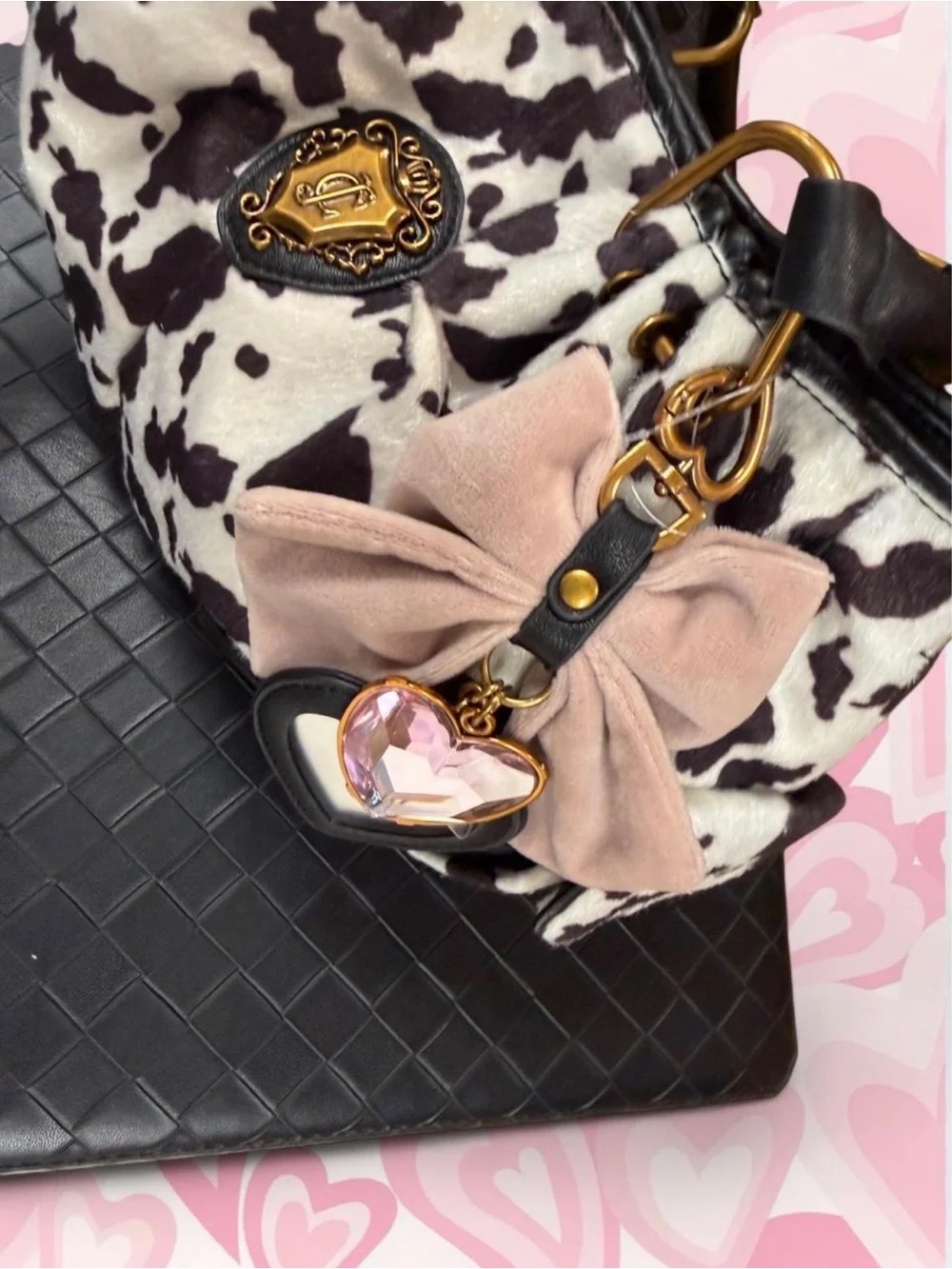 Juicy Couture Cow Print Satchel Bag